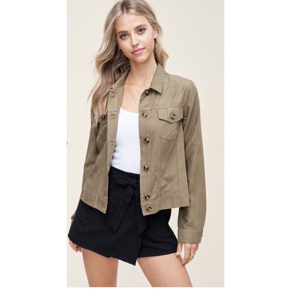 *LAST ONE* large Staccato olive green jacket